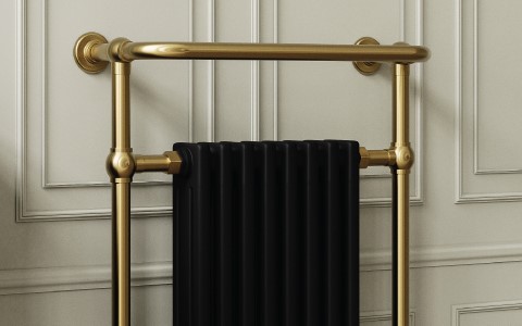 Traditional Brass Towel Radiator